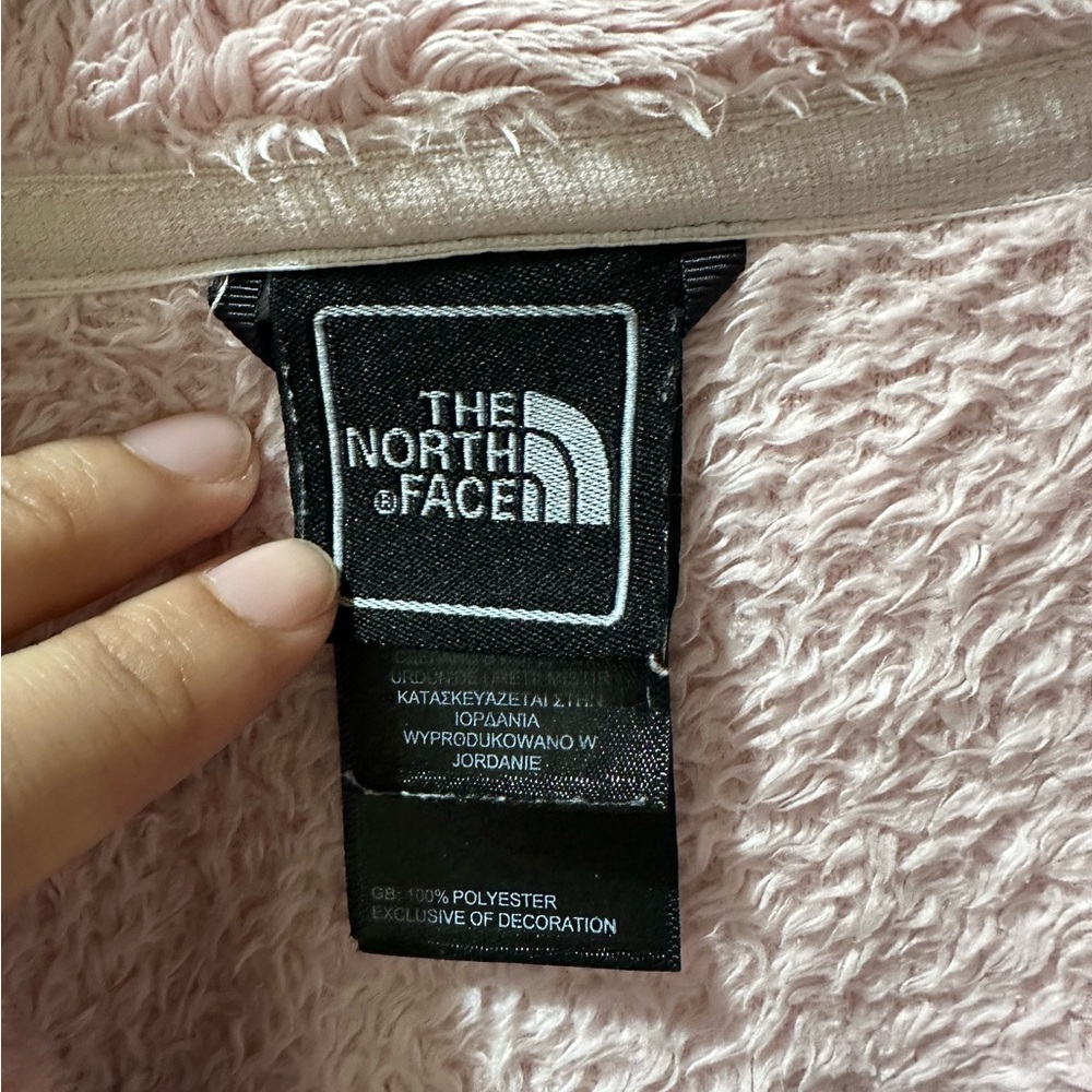 The North Face Pink Teddy Jacket Plush Oversized Cozy - Picture 4 of 6